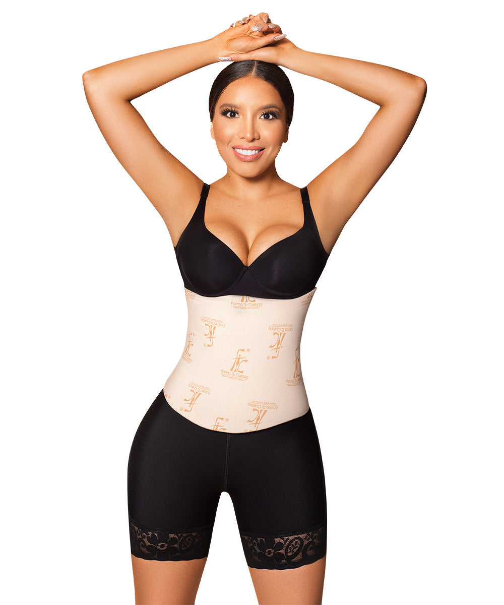 How do you use foam to glue skin after liposuction?