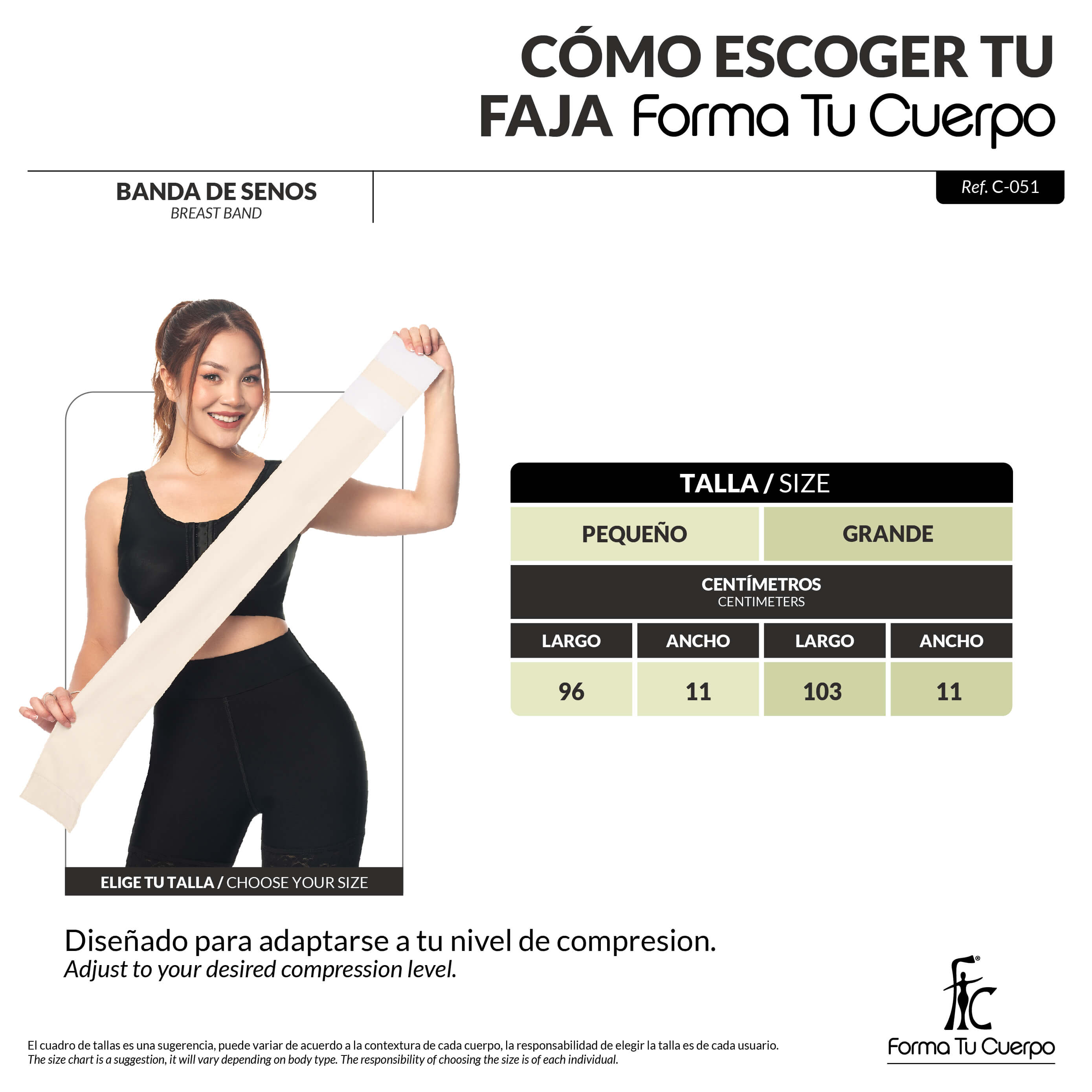 Breast Shaping Girdle Band (Ref. C-051)