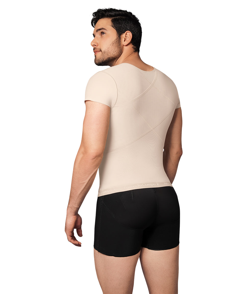 Faja Chaleco Postquirúrgica para Hombre : Control Abdominal para Uso Diario ( Ref. H-002 / H-005 )