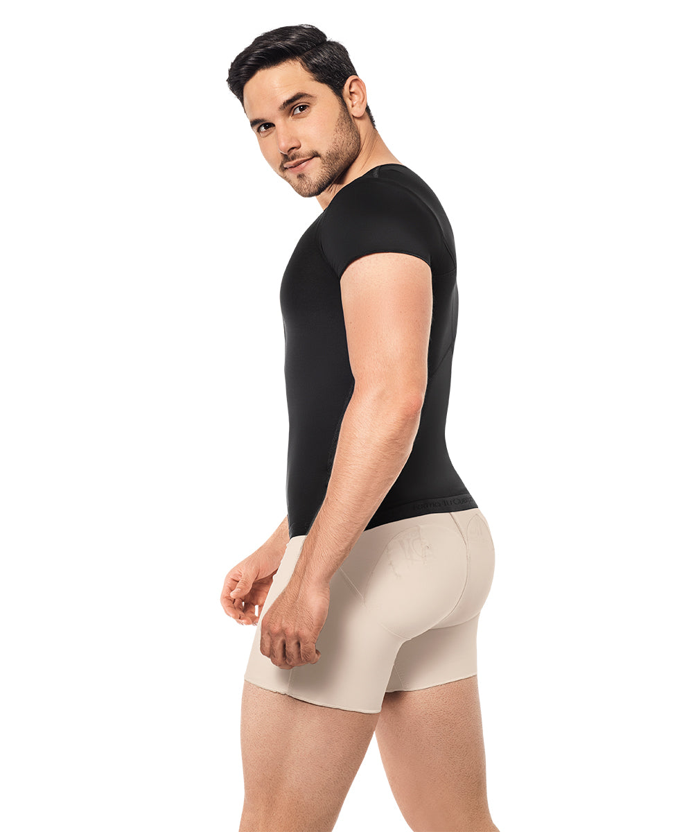 Faja Chaleco Postquirúrgica para Hombre : Control Abdominal para Uso Diario ( Ref. H-002 / H-005 )