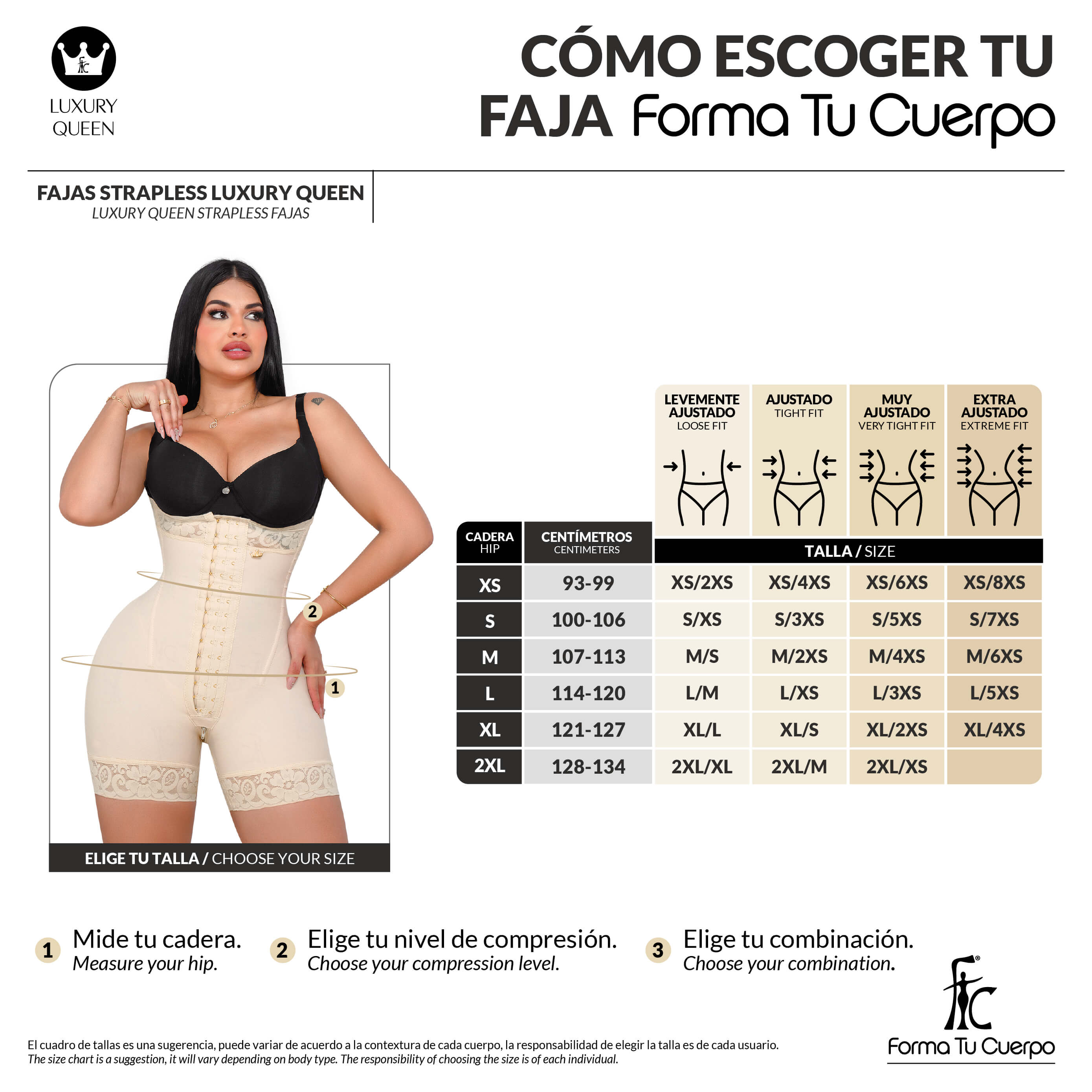 Hourglass Girdle - Luxury Queen ( Ref. LUXI-051 / LUXI-251 )