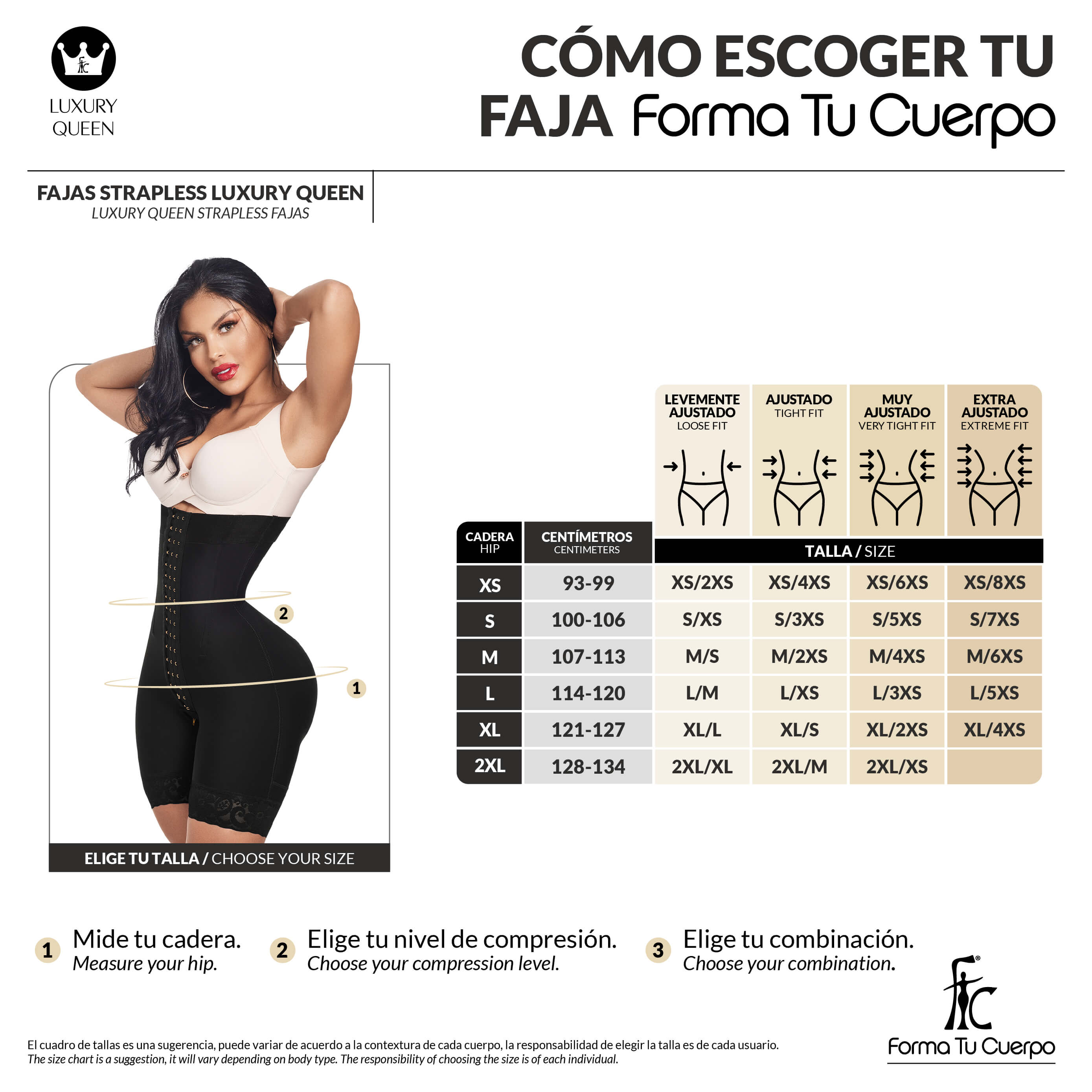 Hourglass Girdle - Luxury Queen ( Ref. LUXI-051 / LUXI-251 )