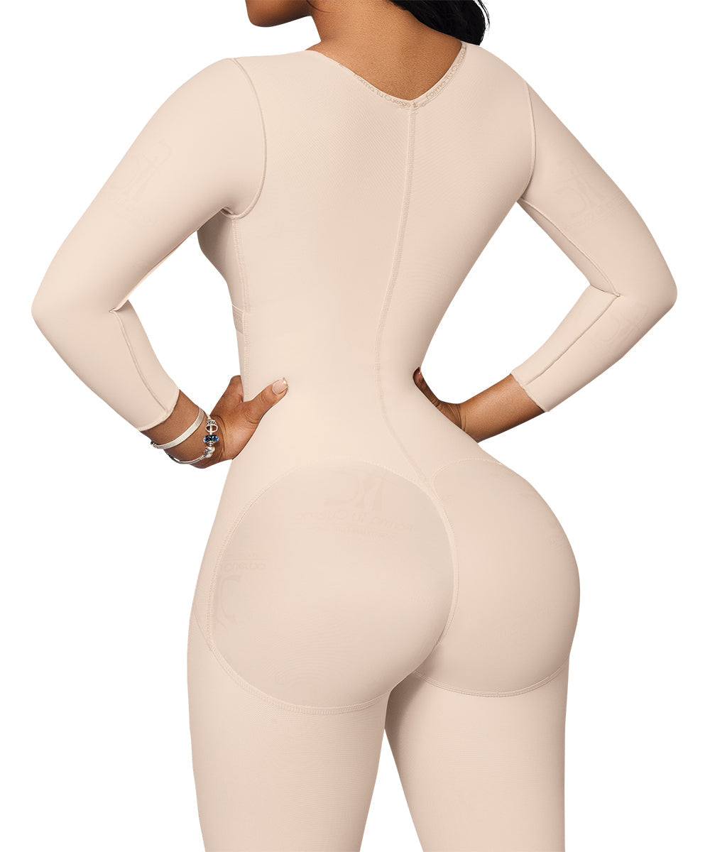 Faja postquirúrgica cuerpo completo: Moldeado torso a piernas: Ideal 'para uso diario y postparto ( Ref. O-102 )