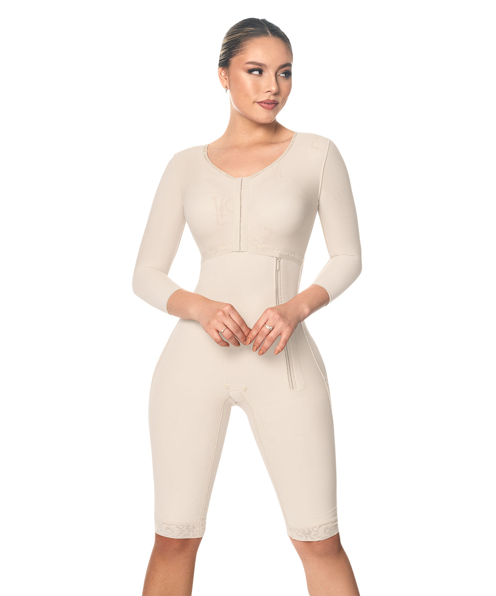 Faja postquirúrgica cuerpo completo: Moldeado torso a piernas: Ideal 'para uso diario y postparto ( Ref. O-102 )