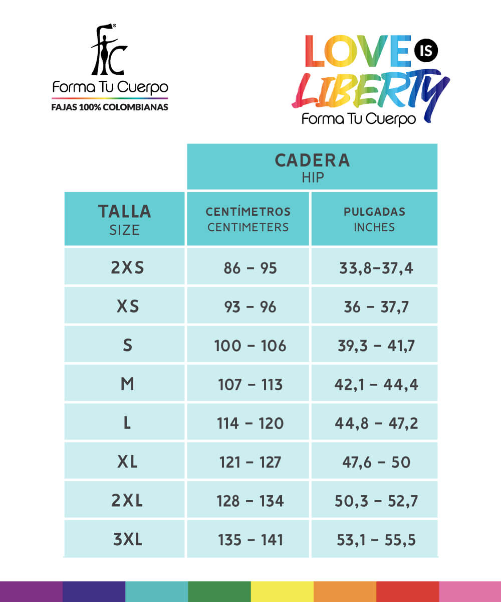 Invisible short girdle, love is liberty - L-045